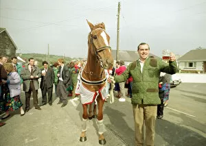 Images Dated 18th March 1990: Nortons Coin, 100 / 1 winner of the 1990 Cheltenham Gold Cup