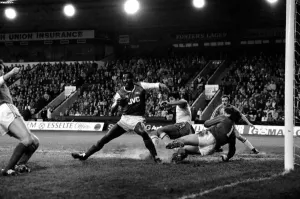Norwich City 1 v. Arsenal 1. Division One Football. December 1986 LF21-17 Norwich City 1 v. Arsenal 1. Division One Football. December 1986 LF21-17