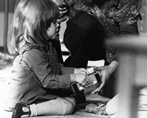 Nursery Child, Harriet Butler, playing, September 1978 Nursery Child, Harriet Butler, playing, September 1978