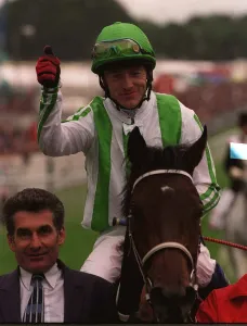 Oath ridden by jockey Kieren Fallon after winning the Derby at Epsom - June 1999 Oath ridden by jockey Kieren Fallon after winning the Derby at Epsom - June 1999
