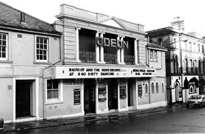 Not Personality Gallery: The Odeon cinema in Abbey Road, Torquay in January 1988 with Dirty Dancing