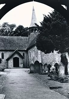 Core13 Gallery: The Old Church at Shanklin Isle Of Wight old village Circa 1960