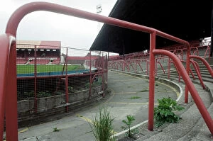 Images Dated 30th April 1996: The old clock and stands at Ayresome Park, the home of Middlesbrough F