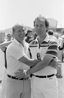 Old friends and adversaries, Bobby Charlton & Franz Beckenbauer pictured together at
