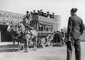 An old London Horse Bus which used to operate in Brixton is given a new lease of life An old London Horse Bus which used to operate in Brixton is given a new lease of life