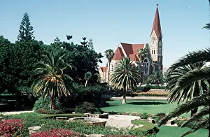 Core13 Gallery: The old Lutheran church and gardens at Windhoek in Namibia circa 1980