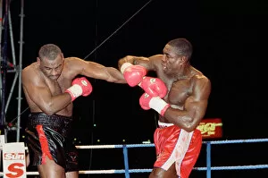 Images Dated 2nd September 1995: Oliver McCall vs. Frank Bruno, billed as 'The Empire Strikes Back'