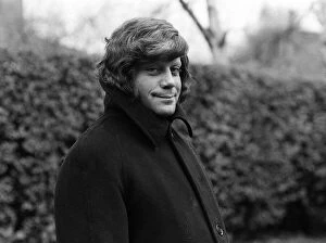 Oliver Reed Actor in large overcoat buttoned up to collar msi