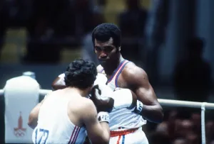 Olympic Games Moscow 1980 Boxing. Tefilio Stevenson of Cuba Olympic Games Moscow 1980 Boxing. Tefilio Stevenson of Cuba