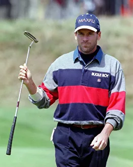 Open Golf Championship Birkdale 1998 John Huston finishes his first round Open Golf Championship Birkdale 1998 John Huston finishes his first round