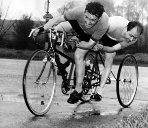 Open Tandem 30 Race near Bishops Stortford May 1960 Dennis Kohlman (front left Open Tandem 30 Race near Bishops Stortford May 1960 Dennis Kohlman (front left