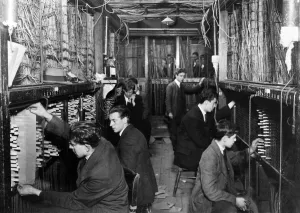 The opening of the new telephone exchange at South John Street, Liverpool The opening of the new telephone exchange at South John Street, Liverpool