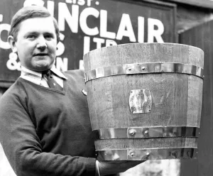 00074 Gallery: One of the ornamental tubs made by coopers Sinclair & Sons which due to the dwindling