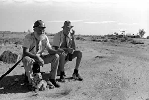 Images Dated 12th April 1977: Outback: Rural: Marble Bar Western Australia: 68 year old Ken Macpherson with his dog 13