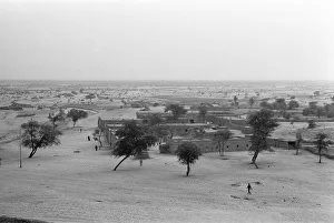 The outskirts of Timbuktu bordering the southern edge of the Sahara Desert The outskirts of Timbuktu bordering the southern edge of the Sahara Desert