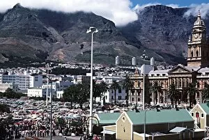 Images Dated 1st October 1973: Overlooking Grand Parade market in central Capetown