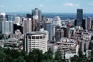 Images Dated 1st October 1973: Overlooking Montreal skyline from Mount Royal