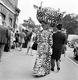 Images Dated 16th June 1970: Oversized hats on display on the first day of Royal Ascot June 1970 70-05824-009