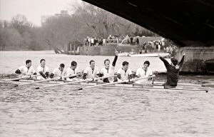Images Dated 28th March 1987: Oxford v Cambridge Boat Race 1987 Rowing 28 / 03 / 1987