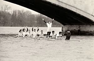 Images Dated 28th March 1987: Oxford v Cambridge Boat Race 1987 Rowing 28 / 03 / 1987