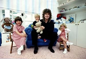 Images Dated 27th May 1988: Ozzy Osbourne rock singer from the rock group Black Sabbath with his family May