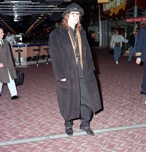 Images Dated 22nd January 1991: Ozzy Osbourne - Rock Star - January 1991 at London Airport