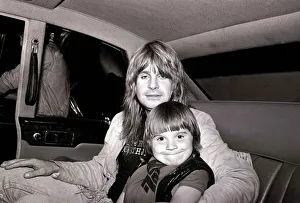 Images Dated 3rd August 1981: Ozzy Osbourne with his son Louis, August 1981