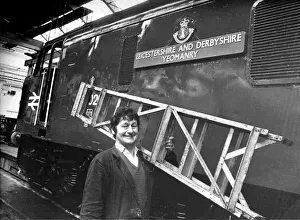 Painter Jack Savage has painted a new nameplate for the 22 year old blue Painter Jack Savage has painted a new nameplate for the 22 year old blue