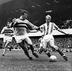 Palmer the stoke right half sends in a crashing shot but the ball rebounded off Palmer the stoke right half sends in a crashing shot but the ball rebounded off