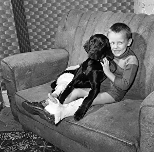 Two pals in the same fix - Barry Blackwood, aged 5, of Woolston Two pals in the same fix - Barry Blackwood, aged 5, of Woolston