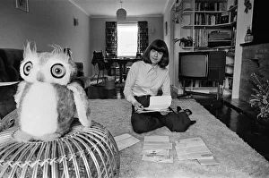 Pam Ayres replies to fan mail in her lounge at her home in a village in Oxfordshire Pam Ayres replies to fan mail in her lounge at her home in a village in Oxfordshire
