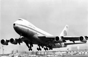 A Pan Am Boeing 747 Jumbo Jet aircraft / airliner. (Circa 1976) A Pan Am Boeing 747 Jumbo Jet aircraft / airliner. (Circa 1976)