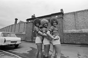 Paper dolls in hot pants for prison visit. 1971 Paper dolls in hot pants for prison visit. 1971