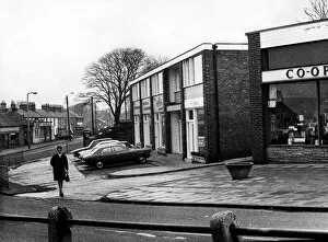 A parade of shops in Whickham, Gateshead. ( Ford Cortina Mk3