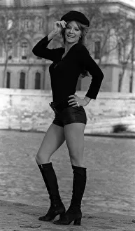 Images Dated 28th January 1971: Paris Fashion 'Shorts and the French Girl'feature by Mirror photographer