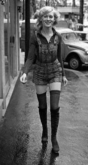 Images Dated 28th January 1971: Paris Fashion 'Shorts and the French Girl'Marina Weiss wearing her own shorts