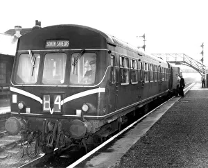 The last few passengers board the last train as it leaves Washington Station on 13th June The last few passengers board the last train as it leaves Washington Station on 13th June