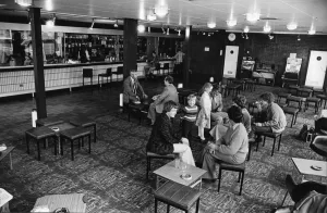 Passengers waiting for their flight to be called seen here at the bar at Teesside Airport Passengers waiting for their flight to be called seen here at the bar at Teesside Airport