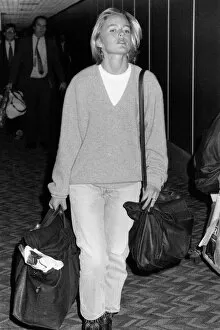 Images Dated 22nd November 1989: Patsy Kensit actress at Heathrow Airport in November 1989