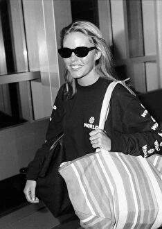 Images Dated 9th January 1992: Patsy Kensit the actress leaving heathrow airport