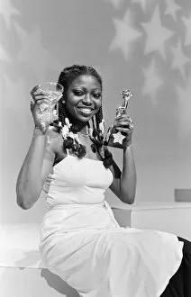 Images Dated 9th April 1978: Patti Boulaye, Singer and winner of TV Talent Show New Faces, April 1978