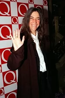 Images Dated 4th November 1997: Patti Smith at the Q Music Awards November 1997 The singer songwriter was presented with