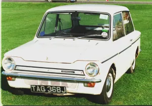 Paul Coulter with his restored Hillman Imp April 1998 J registration Paul Coulter with his restored Hillman Imp April 1998 J registration