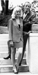Boots And Shoes Gallery: Paul Hogan actor comedian with girlfriend Linda Kozlowski, June 1988