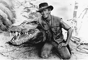 Cowboy Hats Gallery: Paul Hogan Actor as crocodile Dundee the tough guy from the Outback December