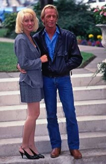Images Dated 1st June 1988: Paul Hogan actor June 1988 With actress Linda Kozlowski