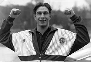 Paul Lake Manchester City football player January 1990 Paul Lake Manchester City football player January 1990