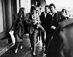 Images Dated 23rd November 1979: Paul and Linda McCartney signing autographs in Liverpool ahead of their their band Wings