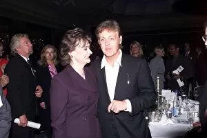 Images Dated 24th May 1999: Paul McCartney and Cherie Blair May 1999 at the Mirror Pride of Britain Awards 1999