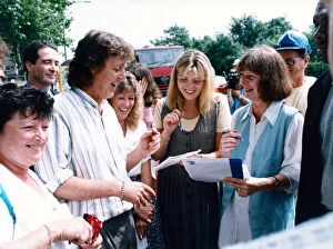 Images Dated 28th July 1995: Paul McCartney in Liverpool to view the almost completed Liverpool Institute of